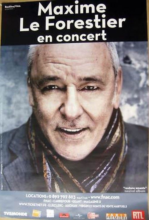 Maxime LE FORESTIER - 40x60 cm - AFFICHE / POSTER État correct - N/A reconditionné disponible sur Fnac