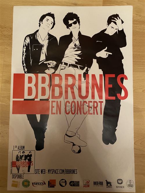 Acheter BB Brunes - En Concert - 40x60cm - Affiche État correct - 16,99 € BB Brunes - En Concert - 40x60cm - Affiche État correct - N/A reconditionné disponible sur Fnac