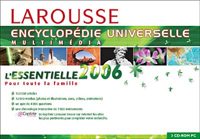 Acheter Encyclopédie Universelle Larousse Essentielle 2006 État correct - 16,00 € Encyclopédie Universelle Larousse Essentielle 2006 État correct - N/A reconditionné disponible sur Fnac