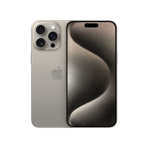 Apple iPhone 15 Pro Max 6,7"" 5G Double SIM 256 Go Natural Titanium État correct - Apple reconditionné disponible sur Fnac