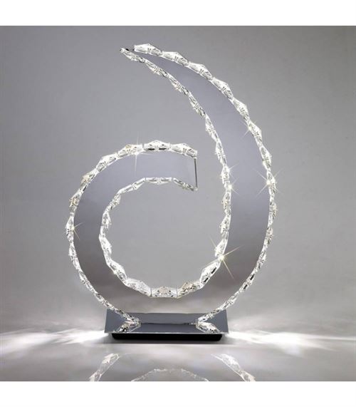 Lampe de Table Galaxy D Shape Ampoules 18 X 0.5W LED chrome poli/cristal 6000K État correct - N/A reconditionné disponible sur Fnac