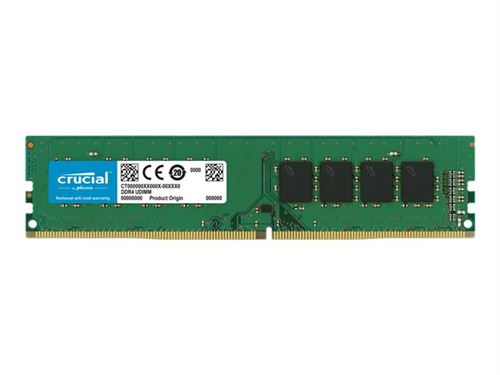Crucial Classic - DDR4 - module - 8 Go - DIMM 288 broches - 3200 MT/s / PC4-25600 - CL22 - 1.2 V - mémoire sans tampon - non ECC État correct - N/A reconditionné disponible sur Fnac
