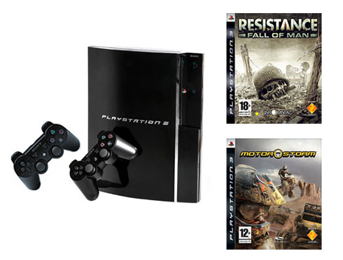 Console Sony PlayStation 3 - PS3 + Motor Storm + Resistance - Fall of man État correct - Sony reconditionné disponible sur Fnac