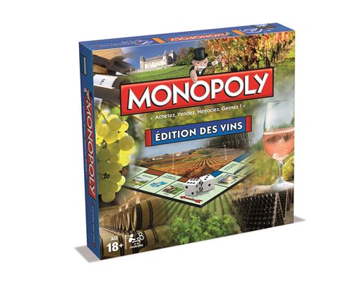 Jeu de société Monopoly Edition des vins Winning Moves État correct - Winning Moves reconditionné disponible sur Fnac