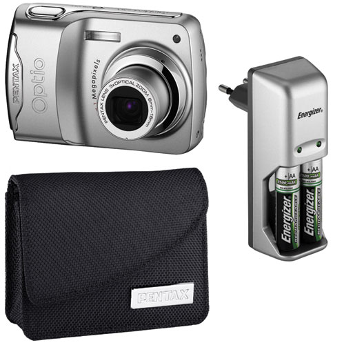 Pentax Optio E30 + kit chargeur + étui