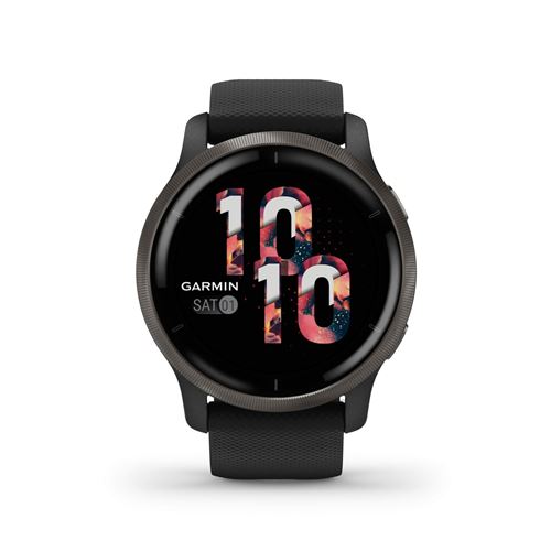 Montre connectée Garmin Venu 2 Gris avec bracelet Noir - État correct Garmin sur Fnac