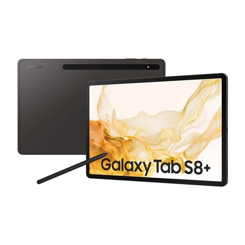 Tablette tactile Samsung Galaxy Tab S8+ 12.4"" Wifi 256 Go Anthracite État correct - Samsung reconditionné disponible sur Fnac