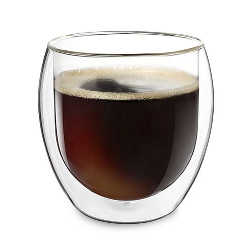 Verre à double paroi - Feelino by Klarstein DUOS Jumbo - Set de 4 - Pour expresso & thé - 310 ml État correct - N/A reconditionné disponible sur Fnac