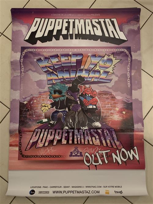 PUPPETMASTAZ - Keep Yo Animal - 70x100cm - Affiche État correct - N/A reconditionné disponible sur Fnac
