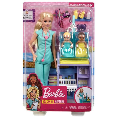 Coffret Barbie Pédiatre Blonde Modèle aléatoire État correct - Barbie reconditionné disponible sur Fnac