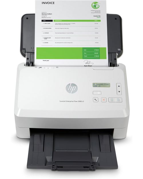 Acheter HP ScanJet Enterprise Flow 5000 s5 - Scanner de documents - CMOS / CIS - Recto-verso - 216 x 3100 mm - 600 dpi x 600 dpi - jusqu'à 65 ppm (mono) / jusqu'à 65 ppm (couleur) - Chargeur automatique de documents (80 feuilles) - jusqu'à 7500 pages par jour État correct - 545,66 € HP ScanJet Enterprise Flow 5000 s5 - Scanner de documents - CMOS / CIS - Recto-verso - 216 x 3100 mm - 600 dpi x 600 dpi - jusqu'à 65 ppm (mono) / jusqu'à 65 ppm (couleur) - Chargeur automatique de documents (80 feuilles) - jusqu'à 7500 pages par jour État correct - N/A reconditionné disponible sur Fnac