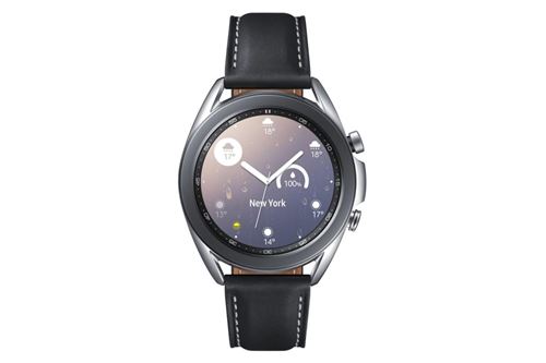 Samsung Galaxy Watch 3 - 41 mm - argent mystique - montre intelligente avec bande - cuir - affichage 1.2"" - 8 Go - Wi-Fi, NFC, Bluetooth - 48.2 g État correct - Samsung reconditionné disponible sur Fnac