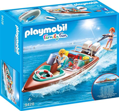 Acheter Playmobil Family Fun 9428 Vacanciers avec vedette et moteur submersible État correct - 121,85 € Playmobil Family Fun 9428 Vacanciers avec vedette et moteur submersible État correct - Playmobil reconditionné disponible sur Fnac