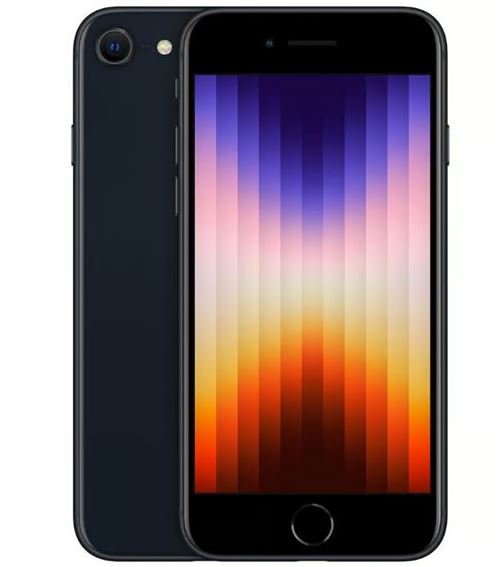 Apple iPhone SE 2022 256 Go 6,1 Noir Reconditionné avec batterie neuve État correct - N/A reconditionné disponible sur Fnac