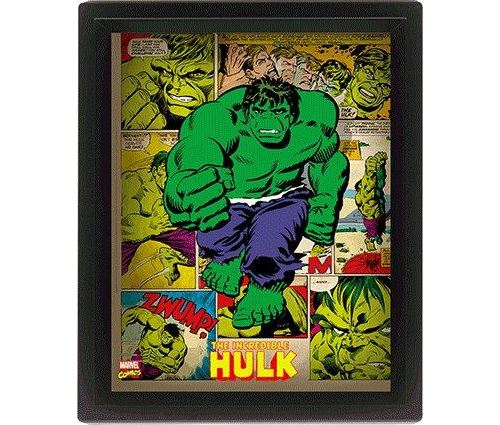 MARVEL RETRO - 3D Lenticular Poster 26X20 - Hulk État correct - N/A reconditionné disponible sur Fnac
