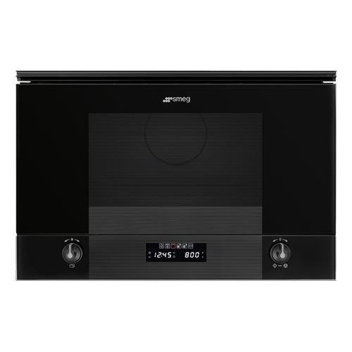 Micro-ondes combiné encastrable Smeg MP122B3 850 W Noir Intense État correct - Smeg reconditionné disponible sur Fnac