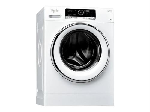 Whirlpool Supreme Care ZENSUPREME - Machine à laver - largeur : 59.5 cm - profondeur : 61 cm - hauteur : 85 cm - chargement frontal - 55 litres - 8 kg - 1400 tours/min État correct - Whirlpool reconditionné disponible sur Fnac