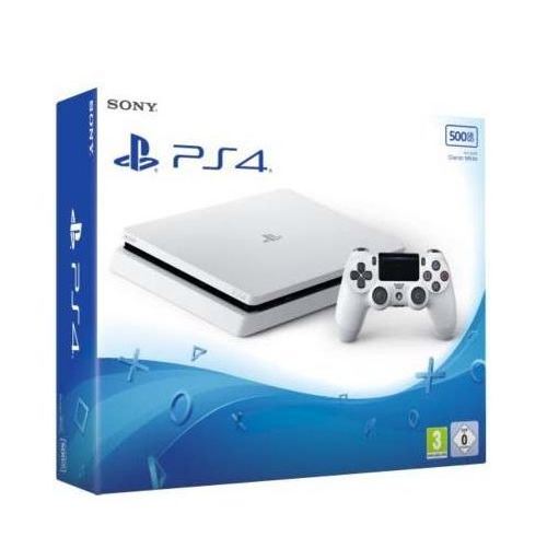 Console Sony PS4 Slim 500 Go Blanc État correct - Sony reconditionné disponible sur Fnac