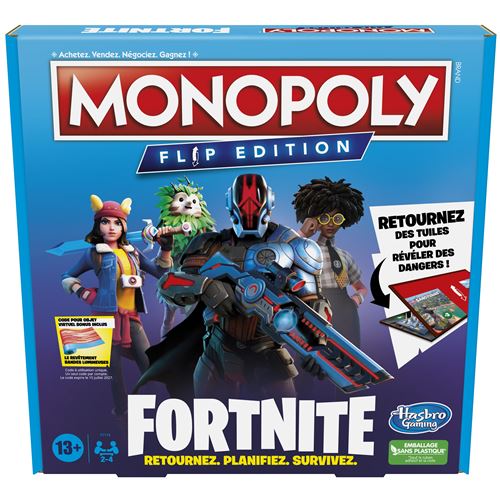 Acheter Jeu classique Monopoly Flip Edition Fortnite État correct - 13,00 € Jeu classique Monopoly Flip Edition Fortnite État correct - reconditionné disponible sur Fnac