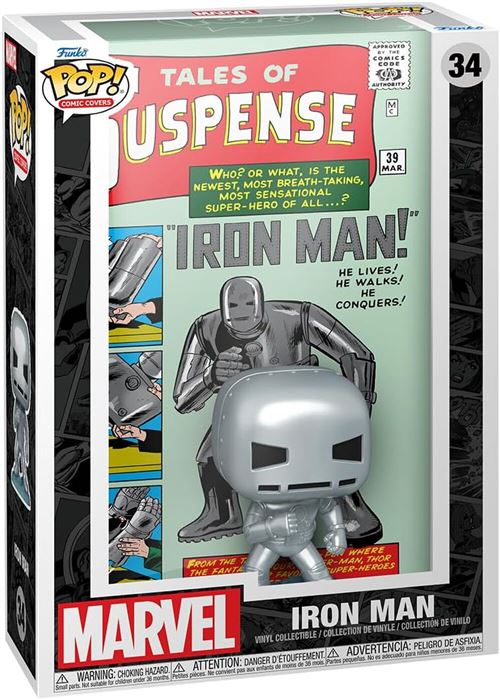 Figurine Funko Pop! Comic Cover - Marvel - Tales Of Suspense #39 État correct - N/A reconditionné disponible sur Fnac