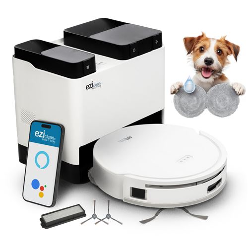Aspirateur Robot EziClean All-in-One Z12 Ultra Blanc État correct - N/A reconditionné disponible sur Fnac