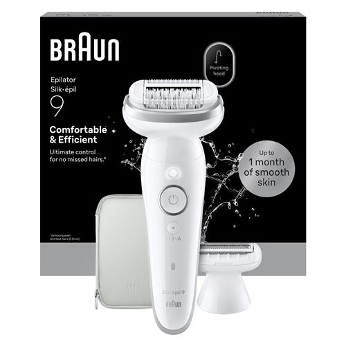 Épilateur Braun Silk Épil 9 SES9-030 Blanc Argent État correct - Braun reconditionné disponible sur Fnac