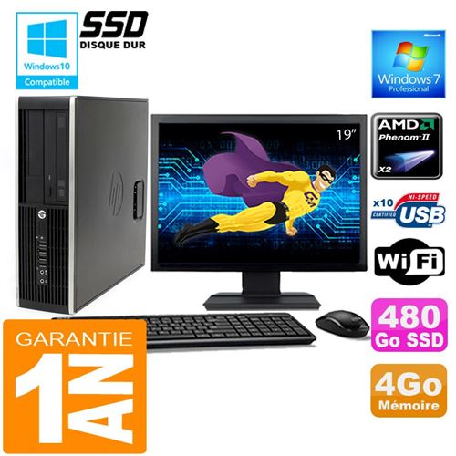 Acheter Pc hp compaq 6005 pro sff amd phenom ii ram 4go disque 480 go ssd wifi ecran 19' État correct - 279,00 € Pc hp compaq 6005 pro sff amd phenom ii ram 4go disque 480 go ssd wifi ecran 19' État correct - Hewlett-Packard reconditionné disponible sur Fnac