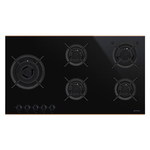 Plaque gaz encastrable Smeg PV695LCNR 13100 W Noir État correct - Smeg reconditionné disponible sur Fnac