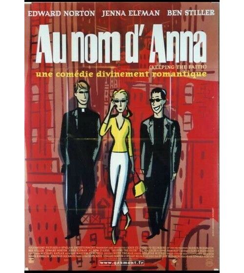 Acheter Au Nom d'Anna - 2000 - Edward Norton, Ben Stiller - 116x158cm - Affiche de cinéma originale pliée État correct - 19,99 € Au Nom d'Anna - 2000 - Edward Norton, Ben Stiller - 116x158cm - Affiche de cinéma originale pliée État correct - reconditionné disponible sur Fnac