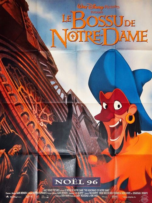 Le Bossu de Notre-Dame - 1996 - Walt Disney - 116x158cm - Affiche de cinéma originale pliée État correct - N/A reconditionné disponible sur Fnac