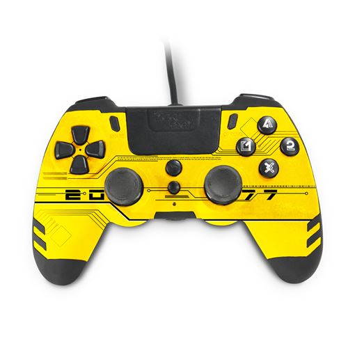 Manette avec fil SteelPlay MetalTech pour PS4 Jaune État correct - Steelplay reconditionné disponible sur Fnac