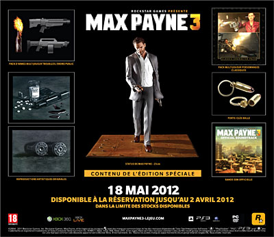 Acheter Max Payne 3 - Goodies Special Edition PC État correct - 44,95 € Max Payne 3 - Goodies Special Edition PC État correct - Take-Two Interactive reconditionné disponible sur Fnac
