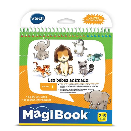 Acheter Livre éducatif Vtech Magibook Les bébés animaux État correct - 11,93 € Livre éducatif Vtech Magibook Les bébés animaux État correct - VTech reconditionné disponible sur Fnac