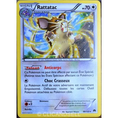 carte Pokémon 88/122 Rattatac 70 PV XY - Rupture Turbo NEUF FR État correct - Pokémon reconditionné disponible sur Fnac