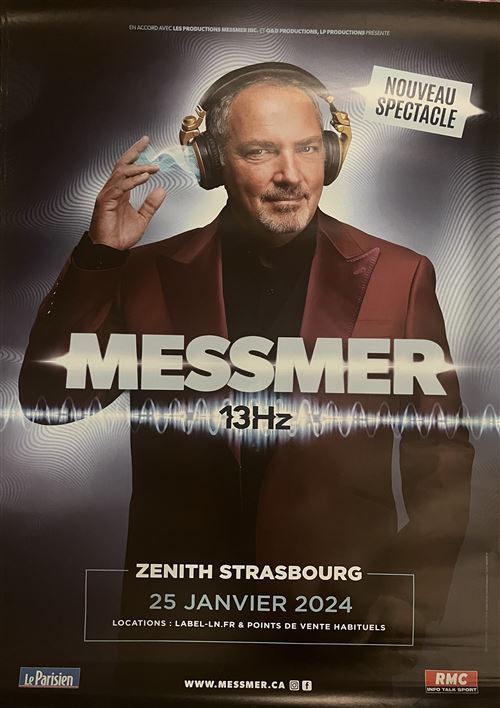 Affiche - MESSMER - 13Hz - 80x120cm État correct - N/A reconditionné disponible sur Fnac