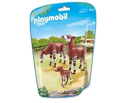 Jouet Playmobil collection Le Zoo - Couple d'Okapis et leur bébé (n° 6643) - État correct Playmobil sur Fnac