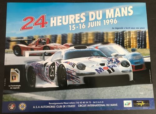 Acheter 24H du Mans - 1996 - PORSCHE - AFFICHE État correct - 29,99 € 24H du Mans - 1996 - PORSCHE - AFFICHE État correct - N/A reconditionné disponible sur Fnac