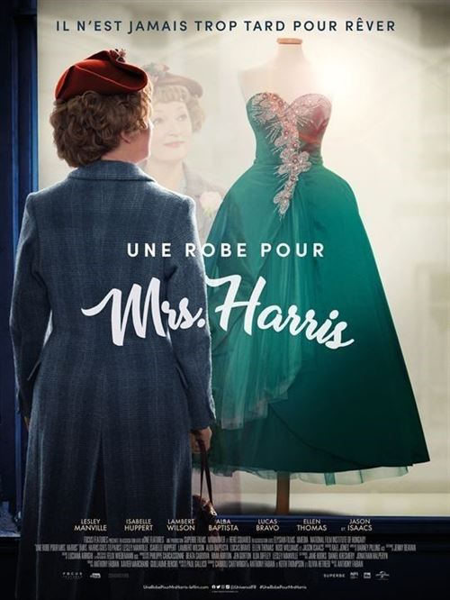 Affiche de Cinéma Originale - Une Robe pour Mrs Harris - 2022 - Lesley Manville, Isabelle Huppert - 120x160cm État correct - N/A reconditionné disponible sur Fnac