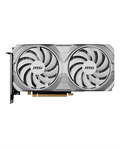 MSI GeForce RTX 4070 VENTUS 2X WHITE 12G OC - Carte graphique - GeForce RTX 4070 - 12 Go GDDR6X - PCIe 4.0 - 3 x DisplayPort, HDMI - blanc - boîte