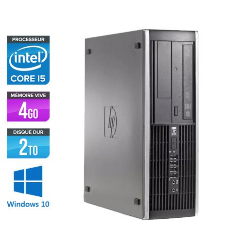 Unité centrale HP Elite 8200 SFF - Noir - Intel Core i5-2400 / 3.10 GHz - RAM 4 Go - HDD 2 To - DVD - Gigabit Ethernet - Windows 10 Professionnel État correct - Hewlett-Packard reconditionné disponible sur Fnac