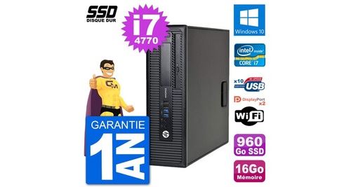 Acheter Pc hp elitedesk 800 g1 core i7-4770 ram 16go ssd 960go windows 10 wifi État correct - 599,00 € Pc hp elitedesk 800 g1 core i7-4770 ram 16go ssd 960go windows 10 wifi État correct - N/A reconditionné disponible sur Fnac