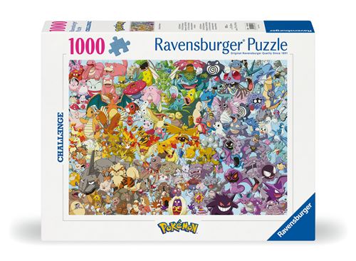 Puzzle 1000 pièces Ravensburger Challenge Pokémon État correct - Ravensburger reconditionné disponible sur Fnac
