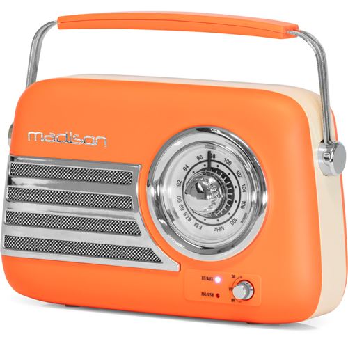 Radio portable Madison Freesound VR40 Vintage Orange Mat État correct - N/A reconditionné disponible sur Fnac