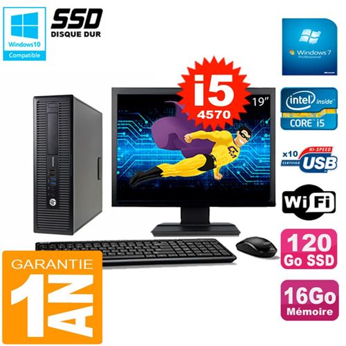 Acheter Pc hp elitedesk 800 g1 sff ecran 19' core i5-4570 16go disque 120 go ssd wifi w7 État correct - 269,00 € Pc hp elitedesk 800 g1 sff ecran 19' core i5-4570 16go disque 120 go ssd wifi w7 État correct - Hewlett-Packard reconditionné disponible sur Fnac