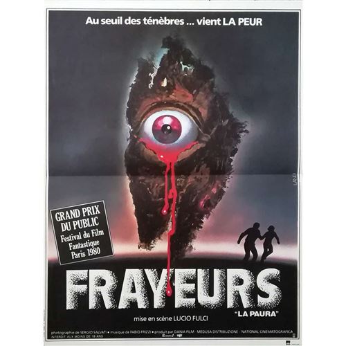 Affiche de Cinéma Originale - Frayeurs - 1980 - La Paura - Lucio Fulci - 40x60cm État correct - N/A reconditionné disponible sur Fnac