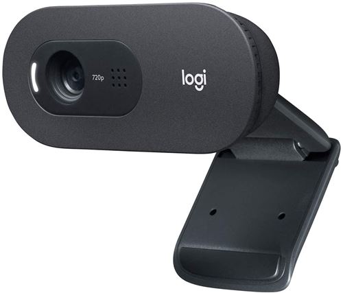 Webcam Logitech C505 HD - USB HD 720p pour Ordinateur de Bureau et Ordinateur Portable, avec Microphone Longue Portée, Compatible avec PC ou Mac - État correct N/A sur Fnac
