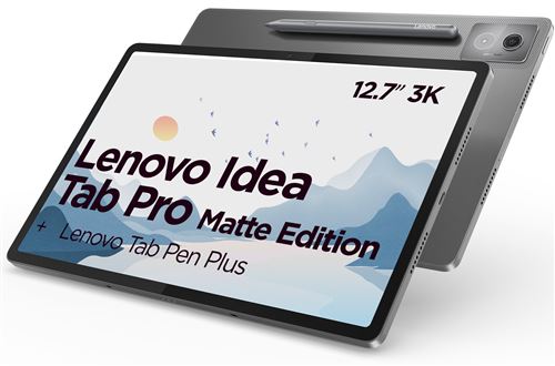 Tablette Tactile Lenovo Idea Tab Pro Matte Edition 12,7"" Wifi 128 Go Gris + Stylet Tab Pen Plus État correct - Lenovo reconditionné disponible sur Fnac