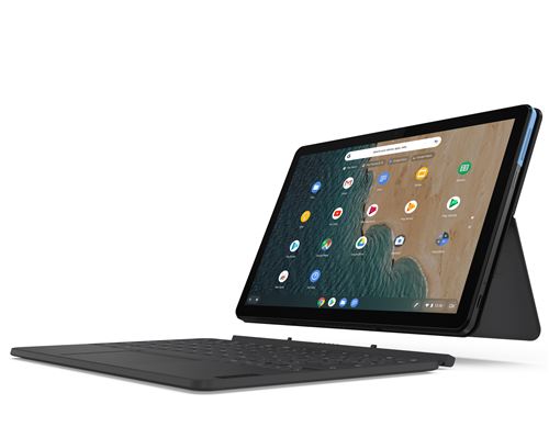 Chromebook 2-en-1 Lenovo IdeaPad Duet 10.1"" Ecran tactile Mediatek 4 Go RAM 128 Go eMMC Gris - État correct Lenovo sur Fnac