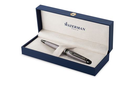 Stylo à bille Waterman Expert Métallique Argenté pointe moyenne État correct - Waterman reconditionné disponible sur Fnac