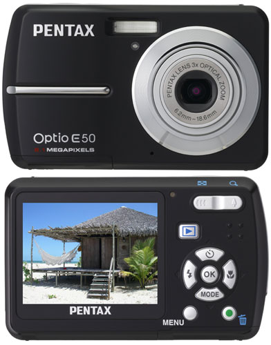 Acheter Pentax Optio E50 noir + kit chargeur + étui + carte 1 Go État correct - 69,95 € Pentax Optio E50 noir + kit chargeur + étui + carte 1 Go État correct - Pentax reconditionné disponible sur Fnac